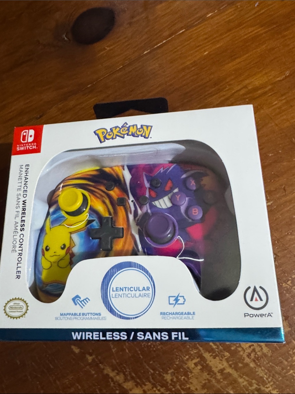Pokémon Wireless Controller - Yellow & Purple